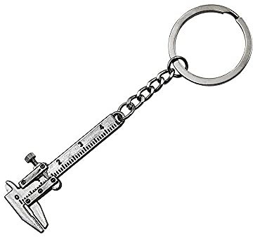 0-4 cm Mini Messschieber Schlüsselanhänger Schlüsselanhänger Stil Simulation Modell Lineal Tragbarer Messschieber Messwerkzeuge Dauerhaft