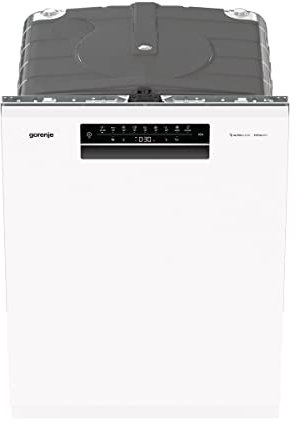 Gorenje GU 672 C60W Teilintegrierbarer Geschirrspüler/ 60cm/ 14 Maßgedecke/ 2 Körbe / 7 Programme/WiFi/Inverter Motor/SpeedWash/TotalDry/vollständiger Überlaufschutz/weiß