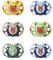 Tommee Tippee Fun Style Beruhigungssauger, Symmetrische Kiefergerechte Form, BPA-freies Silikon, 6-18M, 6er-Set, Blau