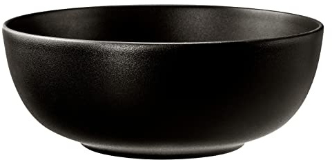 Seltmann 001.764300 Liberty Porzellan Foodbowl, 65164 Dekor, Samtschwarz, 1.72 L Kapazität, 7.8cm Höhe, 20.3cm Durchmesser | .72 L Kapazität, 7.8cm Höhe, 20.3cm Durchmesser