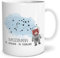 OWLBOOK® Sternbild Wassermann für Kinder Tasse mit Spruch Sternzeichen Wassermann zum Geburtstag Weihnachten Keramik 300 ml