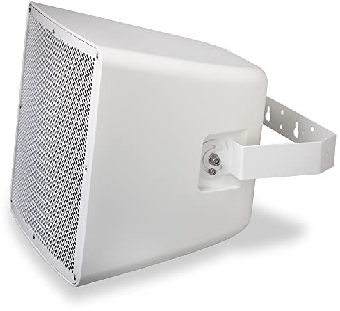 ic audio Lautsprecher PRO 250-300 – Wetterfester Außenlautsprecher für Sprache und Musik, einfache Wandmontage, 250 Watt Speaker, ideal für drinnen und draußen – Weiß