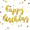 Foil Palloncini Happy Birthday Oro, Striscione di Palloncini Buon Compleanno, Festone Ghirlanda Bandiera Happy Birthday, Decorazione Festa Compleanno Bambini Adulti (Oro)