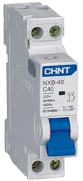 Interruttore magnetotermico Chint NXB-40C20 1P+N 20A 4,5ka curva C - 817018