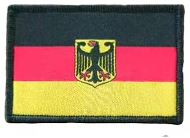 Deutschland Patch - Flaggenpatch Deutschland, Taktischer Deutschland Patch - Gestickter Länderpatch Deutschland- Militär Patch Deutschland (Deutschland)