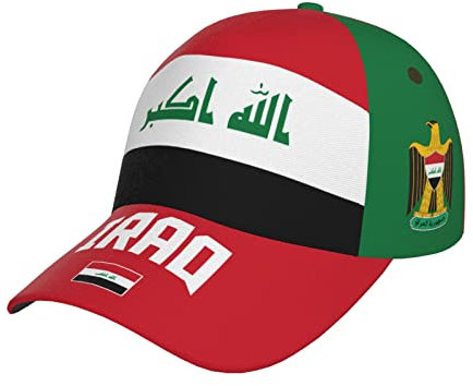 351 Herren Damen Baseball Kappen Irak-Flagge Iraker Baseballkappe Atmungsaktiv Baseball Cap Baumwolle Distressed Basecap Für Golf Sport Angeln