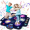 maysida Wireless Bluetooth Dance Mat for Kids Ages 8-12, Electronic Dance Pad with 6-Button, Built-in Music Dance Game Mat with 9 Levels and 3 Modes, Christmas Birthday Gifts & Toys for Girls Ages 4-8