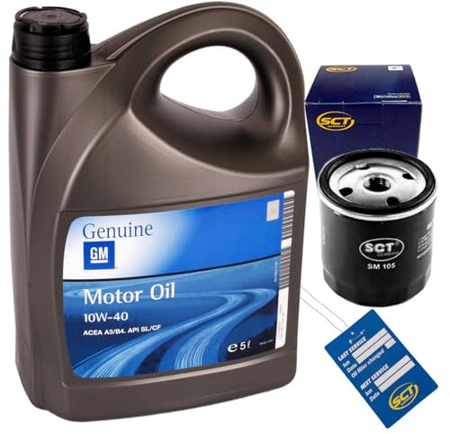Ölfilter + 10W40 Öl passend für Vectra C Corsa A B Astra F G