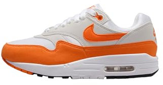 Nike Damen Air Max 1 '87 Sneaker, Neutral Grey Safety Orange White Black, 38.5 EU
