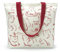 WIERAEM Niedliche Katzen Canvas Tote Bag Aesthetic, Einkaufstasche für Damen, mit Reißverschluss und Innentaschen Tragetasche, Baumwolle Tasche Wiederverwendbare Beige
