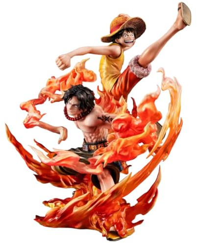 Megahouse Luffy & Ace One Piece Figur – Portrait of Pirates – Neo-Maximum – Bond Between Brothers – 20Th Limited Ver. 24,5 cm, Mehrfarbig MH716454