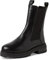MARCO TOZZI Damen Chelsea Boots aus Leder mit Plateau, Schwarz (Black), 39 EU