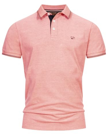 Indicode Herren INSan Jose Poloshirt aus 100% Baumwolle mit Polokragen | Klassisches Polohemd für warme Tage mit angenehmem Tragegefühl, Herrenpoloshirt, Freizeitshirt, Baumwollshirt für Männer