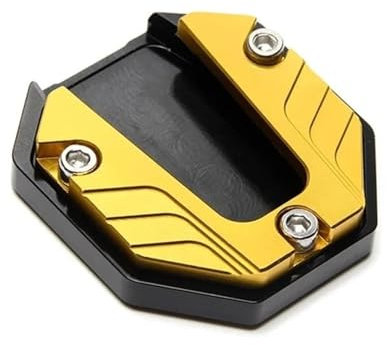 Side Stand Foot Universal Motorcycle Bikes Side Tripod Seat Kickstand Extender Foot Side Stand Extension Foot Pad Plate Bike Modified Leg Brace
