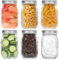 Zanfqvo Einmachgläser mit Schraubdeckel 490 ml, 6 Stück Mason Jar, Luftdicht Overnight Oats Gläser, Luftdichte Einweckgläser für Hausgemachte Marmelade, Babynahrung, Sauerteig, Meal Prep