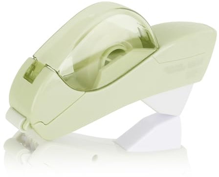 Eagle Dévidoir automatique de ruban adhésif et pistolet à ruban adhésif avec 1 rouleau de 12 mm et 1 rouleau de ruban adhésif de 19 mm (vert)