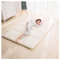 Japanische Tatami-Matratze, dicke, weiche Aloe-Baumwolle, Futon-Matratze für Gästehaus, Bodenmatte, Beige, 160 x 200 cm