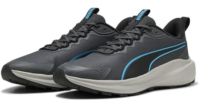 Puma Skyrocket Lite Trail Adult Unisex Straßen-Laufschuh, Dusky Gray-Speed Blue, 38