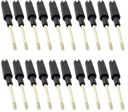 CY Kabelschrauben, Rändelschrauben Nr. 4–40 UNC, 47 mm Länge, Edelstahl-Umspritzung für Computer-DVI-VGA-RS232-Kabel (20 Stück)