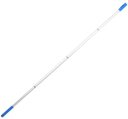 VANZACK Netz Für Pool Pool Zubehör 4 Teilige Teleskopstange Für Poolreinigung Robuste Metallstange Für Pool Kescher Skimmer Und Schwimmbecken Zubehör Gesamtlänge Ideal Für Teich Und