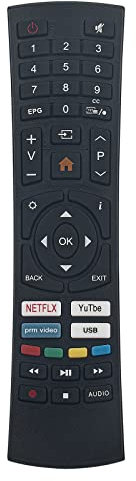 Mando a Distancia de Repuesto Aptos para Ok.Engel SELECLINE QILIVE TV ATV65UHDS-1020 ATV55UHDS-092 Q32HS202B Q43US211B Q24-009 Q32HS221B Q40FS211B LE4083SM ODL40960FL N-TIB ODL40960FN-TIB