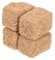 Kisangel 4Pcs Mini Hay Bales Miniatur Stroh Heu Figur Dollhouse Heuszene Für Herbsternte Schmuck