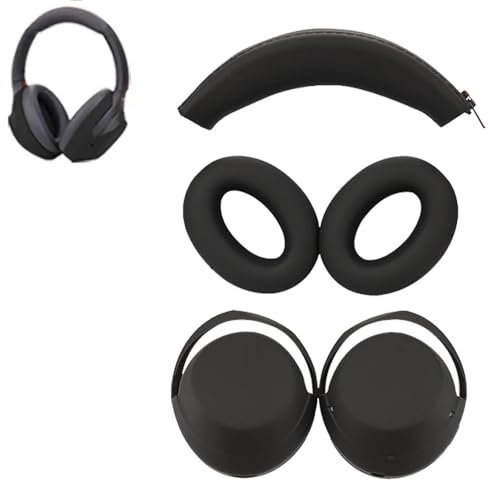 Funda protectora para auriculares Sony WH-1000XM4, funda protectora de silicona para auriculares 1000XM4, resistente al sudor y fácil de limpiar (negro)