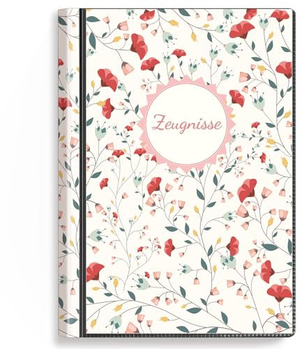 SKYDUE Zeugnismappe A4 Mit 30 Hüllen – Zeugnissmappe, Mappe Mit Klarsichthüllen,Dokumentenmappe Für Urkunden, Zeugnisse & Zertifikate