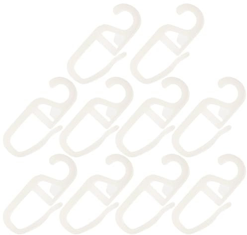 SOLUSTRE Gardinenhaken Kunststoff Rollenhaken 10 Stück Gardinenschienen Zubehör Einfache Montage Vielseitig Für Zuhause Büro Hotel