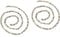 jojofuny Acrylic Chain for Jewelry Making Durable DIY Neck Pendant Link Strap Smooth Surface Versatile Crafting Supplies Marble Grey for