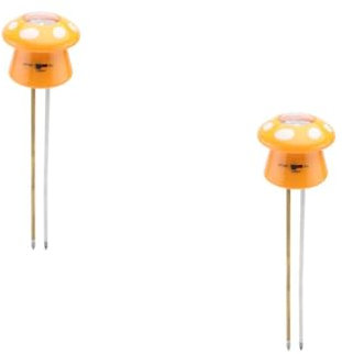 ifundom 2 Bodentester Boden Meter Feuchtigkeit Anlage Pflanzentester Instrument zur Bodenuntersuchung Bodentestinstrument gartenerde Tester bodenfeuchte Tester Plastik Orange