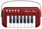 Oshhni Teclado de Piano para Niños, Regalo de Cumpleaños, Mini Piano, Instrumento Musical Educativo, Juguete para Niños de 4, 5 Y 6 años, Rojo