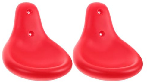 HEMOTON Wippensitzpolster Ersatzteil 2 Stück aus Kunststoff für Spielgeräte | Rot, für Parks und Öffentliche Anlagen, Schnelle Montage, Wetterfestes Design, Ergonomischer Komfort