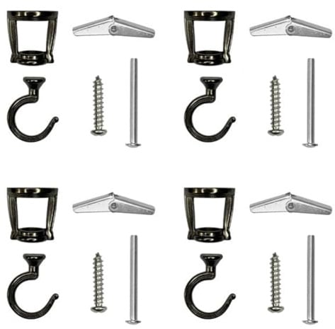 Asyduey 4 Pcs Ceiling Hooks for Hanging Plants,Heavy Duty Metal Plant Hooks, Screw in Hooks for Hanging Birdfeeders Easy to Use