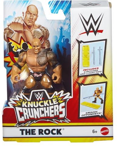 WWE The Rock (with Stretcher) Knuckle Crunchers 8