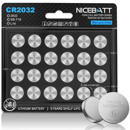CR2032 Batterien 24 Stück Langanhaltende Leistung Knopfzellen für AirTag, Autoschlüssel, 3V Lithium Knopfzelle