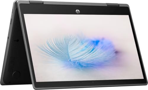 HP 11 Convertible Chromebook, HD Touchscreen with 360' Rotation, Intel Processor Up to 2.79GHz, 4GB Ram, 32GB Storage, Super-Fast WiFi, Chrome OS, Pastel Black, Renewed