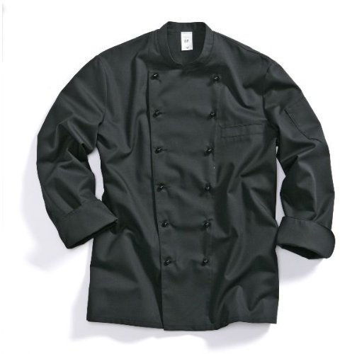 BP 1503-400-32-60 Kochjacke, 1/1 Ärmel mit Manschetten, 215,00 g/m² Stoffmischung, schwarz, 60