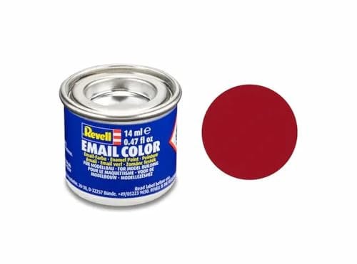 Revell Emaille-Farbe, 14 ml, Karminrot, Mattes Finish