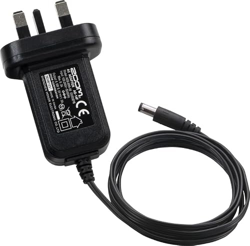 ZOOM AD-14 UK power supply for recording devices – reliable power supply for studio and live use, including H4n, H4nPro Handy Recorder, R16, R24 Recorder Interface Controller