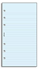 Filofax Personal Diary Cotton Cream Ruled Notepaper Refill - BLUE