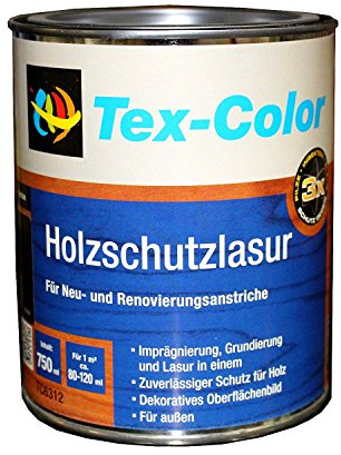 TEX-COLOR HOLZSCHUTZLASUR - 0.75 LTR (FARBLOS) [SP]