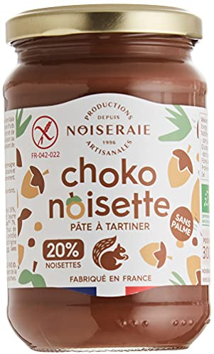 Noiseraie Productions Pâte à Tartiner Choko Noisettes sans Huile de Palme Bio - 300 g
