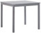 vidaXL Akazienholz Massiv Gartentisch Terrassentisch Balkontisch Esstisch Gartenmöbel Tisch Holztisch Küchentisch Garten Grau 80x80x74cm