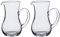 Mozacona 2pcs Glass Creamer Pitcher Sauce Serving Pitcher Milk Creamer Jug,300ml