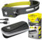 AMAFOX LUNA SPORT NEU!-Modell 2024 - LED Stirnlampe Joggen Edition - Kopflampe Stirnlampe led wiederaufladbar - Anthrazit - Jogging Lauflampe, mit Rücklicht und Reflektor | Extrem Leicht & Bequem