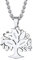 GoldChic Collana Con Nome Personalizzato Ciondolo Albero della Vita Collana Personalizzata con 3 Nomi Collana Donna Acciaio Inossidabile Collana Famiglia Acciaio Regalo per Famgia Amica Mamma