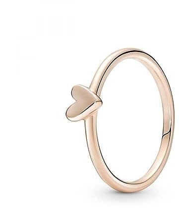 Pandora 180092C00-54 Hands- Heart Ring 14 Carat Rose Gold-Plated Alloy Size 54