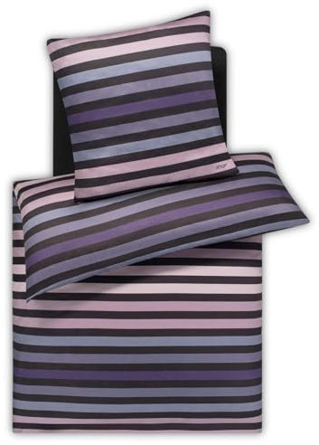 Joop! Bettwäsche Tone Mako-Satin lila Größe 135x200 cm (80x80 cm)