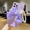 HETAN Für Handyhülle für iPhone 13 Cover Pearl Armband Bow für iPhone 12 11 13 Pro Max Mini X XR XS Max 6 S 7 8 Plus Soft Phone Case, 01, für iPhone 13Pro